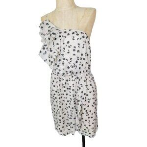 BCBG Generation Size S Small Polka Dot Short Bare Shoulder Dress NWT $108